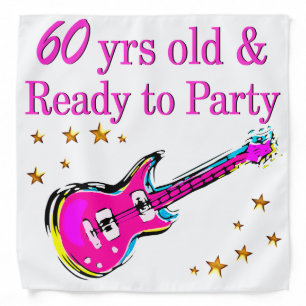 60TH ROCK STAR BANDANA
