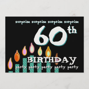 60th SURPRISE Birthday Party Invitation Template
