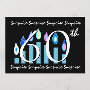 60th SURPRISE Birthday Party Invitation Template