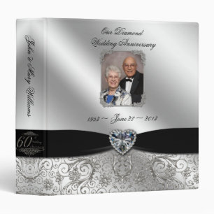 60th Wedding Anniversary 1.5" Photo Binder