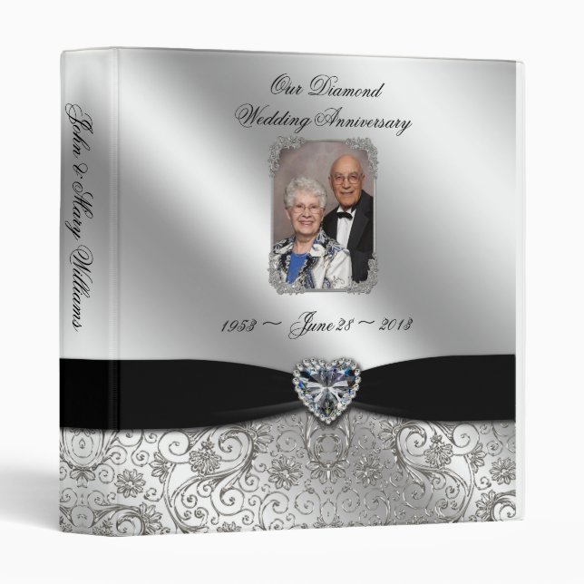 60th Wedding Anniversary 1" Binder (Front/Spine)