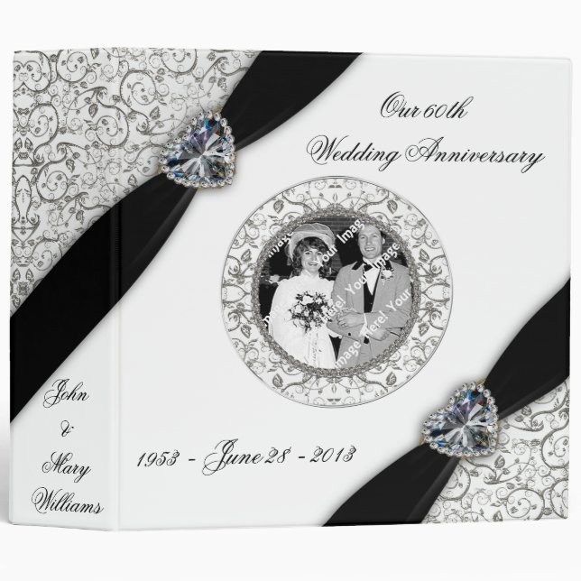 60th Wedding Anniversary 2" Binder (Front/Spine)