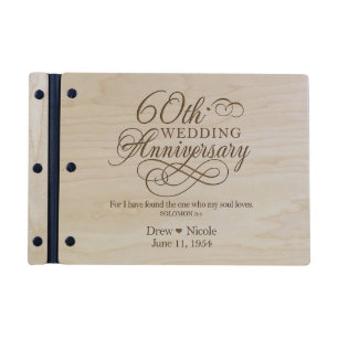 60th Wedding Anniversary Beautiful Guest Book