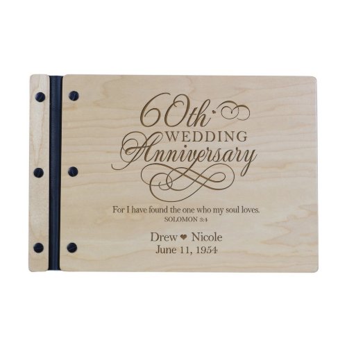 60th Wedding Anniversary Beautiful Guest Book