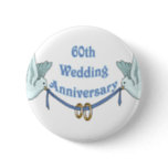 60th Wedding Anniversary Button