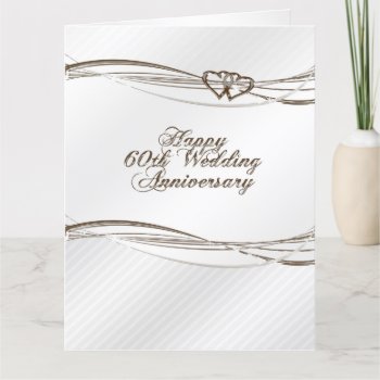 60th Wedding Anniversary Card by CreativeCardDesign at Zazzle