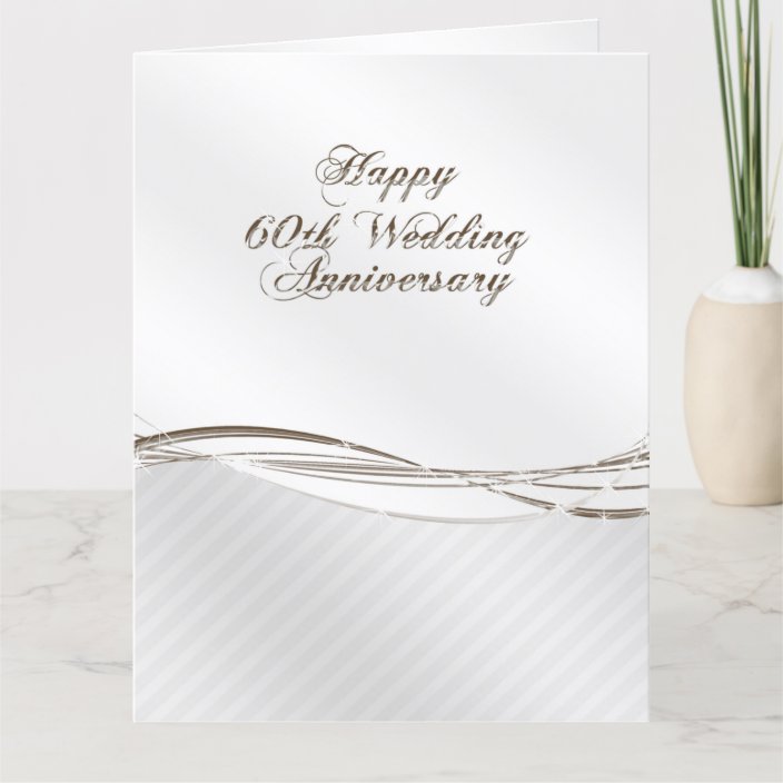 60th Wedding Anniversary Card | Zazzle.com