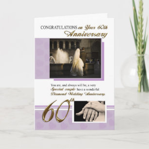 60th Wedding Anniversary Card