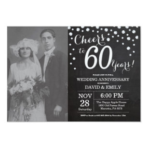 60th anniversary Wedding Invitations | Zazzle