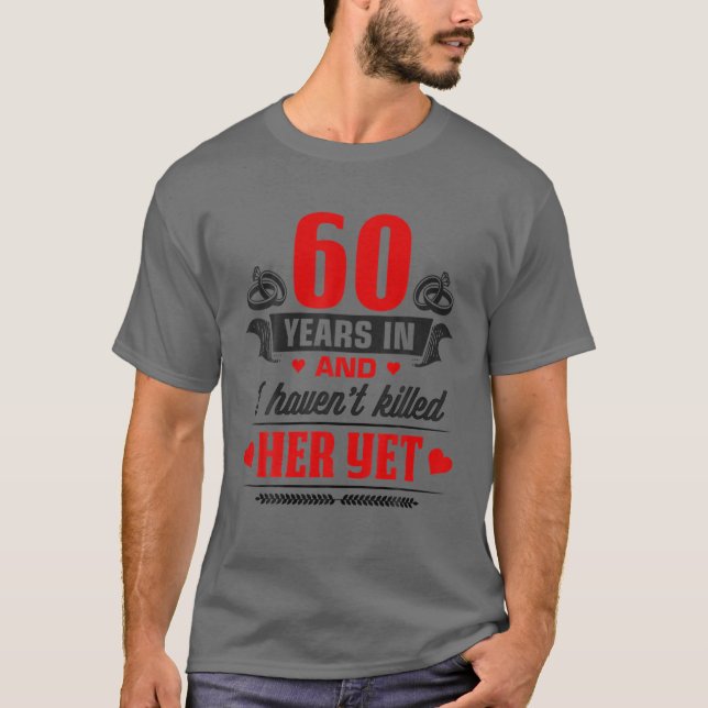 60Th Wedding Anniversary Couples For Husband Him M T-Shirt (Front)