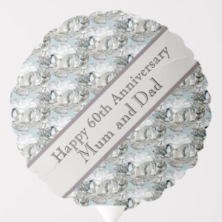 60th Wedding Anniversary Diamond Balloon