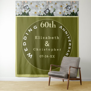 60th Wedding Anniversary Diamond Orchid   Tapestry
