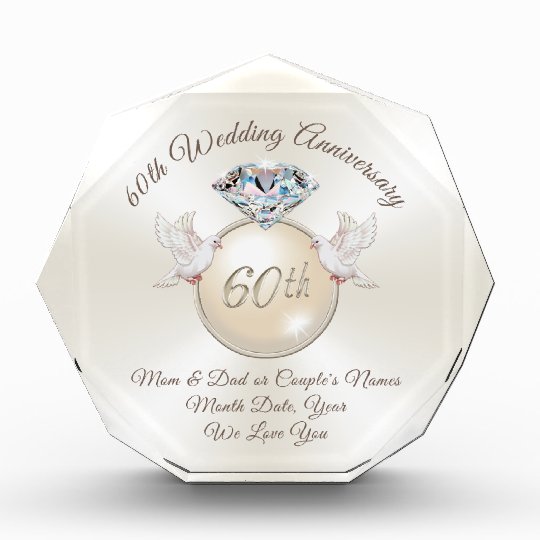 60th Wedding Anniversary Gift Ideas for Parents | Zazzle.com