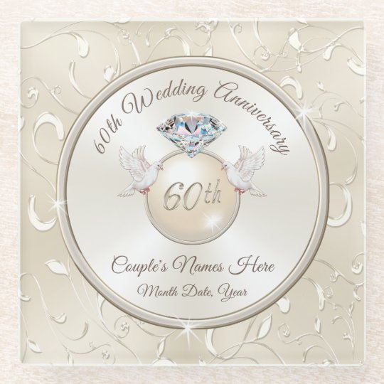 60th Wedding Anniversary Gift Ideas for Parents Glass ...
