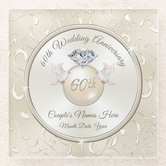 60th Wedding Anniversary Gift Ideas for Parents Glass ...