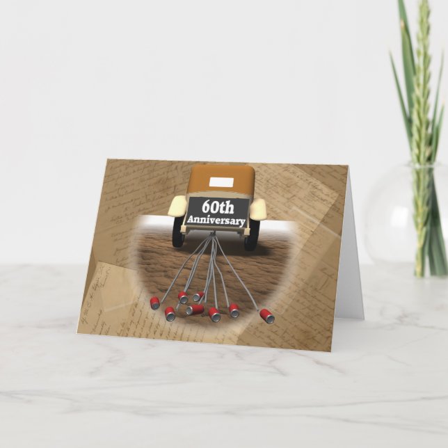 60th Wedding Anniversary Gifts Card (Front)