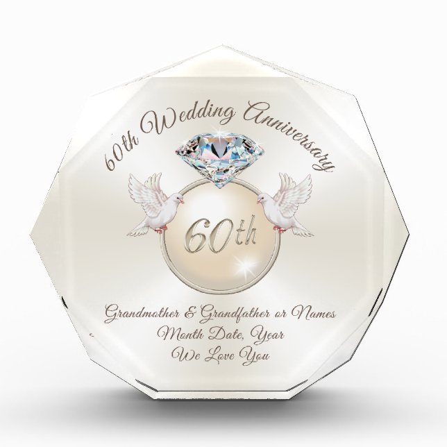 60th Wedding Anniversary Gifts for Grandparents (Front)