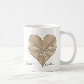 60th Wedding Anniversary Gifts for Grandparents Coffee Mug