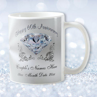 60th Wedding Anniversary Gifts for Grandparents Coffee Mug