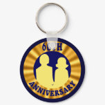 60th Wedding Anniversary Gifts Keychain