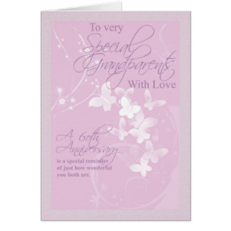 60th Wedding Anniversary Grandparents Card