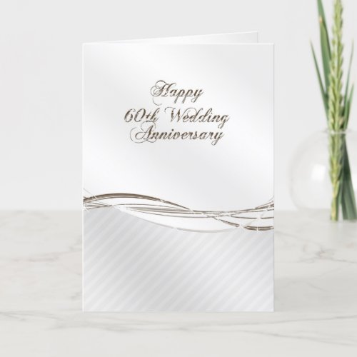 60th Wedding Anniversary Greeting Card