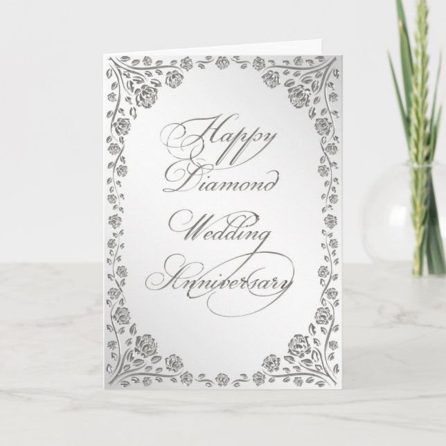 60th Wedding Anniversary Greeting Card (Front)