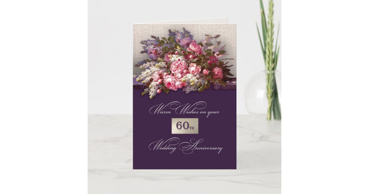 Happy 60th Anniversary: General 60th Anniversary Card