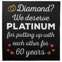 60th Wedding Anniversary I - Diamond Funny Couple