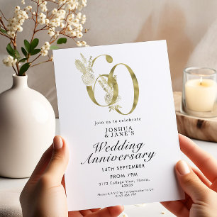60th Wedding Anniversary Invitation