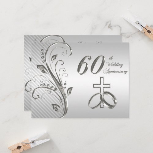 60th Wedding Anniversary Invitation Card