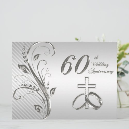 60th Wedding Anniversary Invitation Card