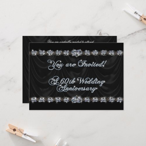 60th Wedding Anniversary Invitation Card