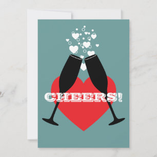 60th Wedding Anniversary Invitation - Cheers!