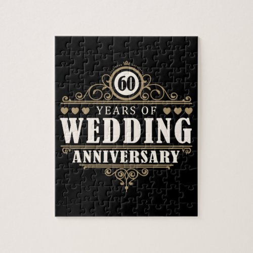 60th Wedding Anniversary Jigsaw Puzzle