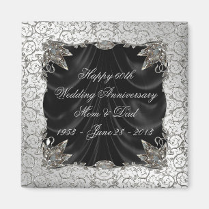 60th Wedding Anniversary Magnet
