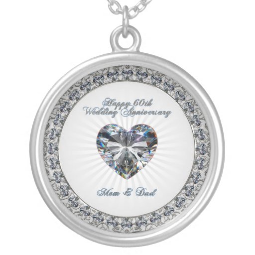 60th Wedding Anniversary Necklace | Zazzle