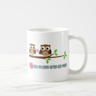 60th Wedding Anniversary Owls Coffee Mug