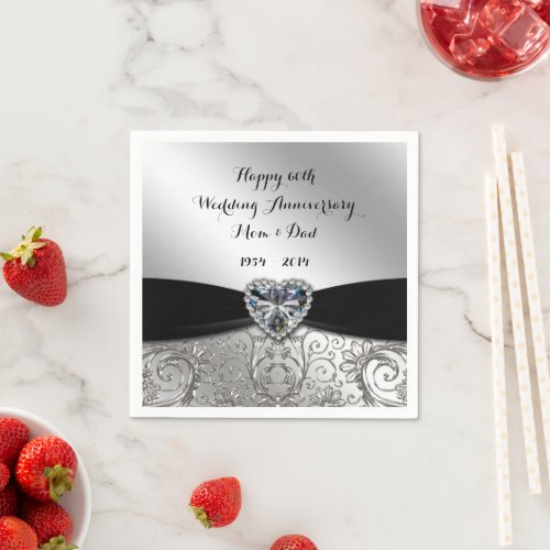 60th Wedding Anniversary Paper Napkins