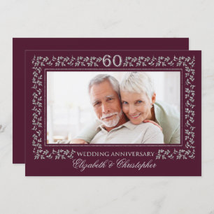 60th Wedding Anniversary Party Invitations