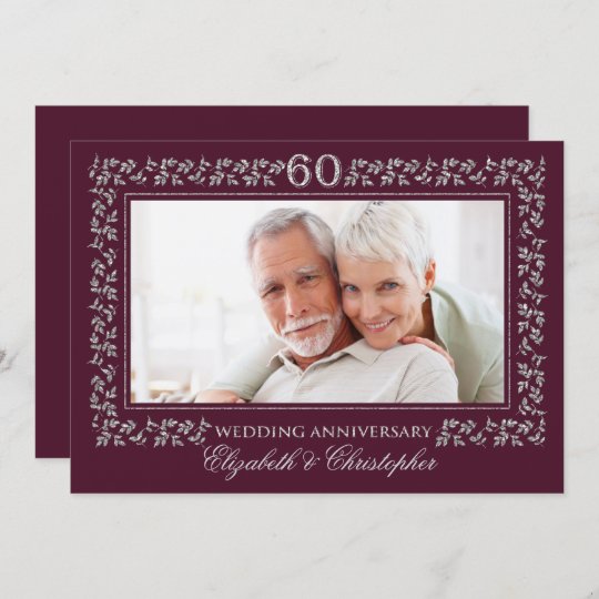 60th Wedding Anniversary Party Invitations | Zazzle.com