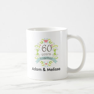 60th Wedding Anniversary Personalized Mug
