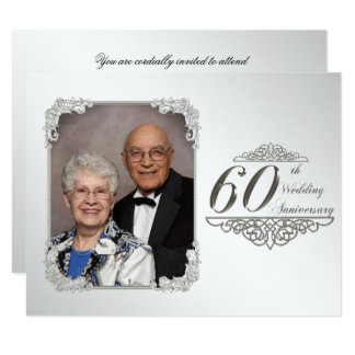 60th Wedding Anniversary Invitations & Announcements | Zazzle