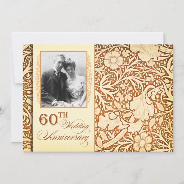 60th wedding anniversary photo invitations (Front)