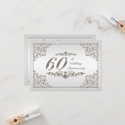 60th Wedding Anniversary RSVP Card