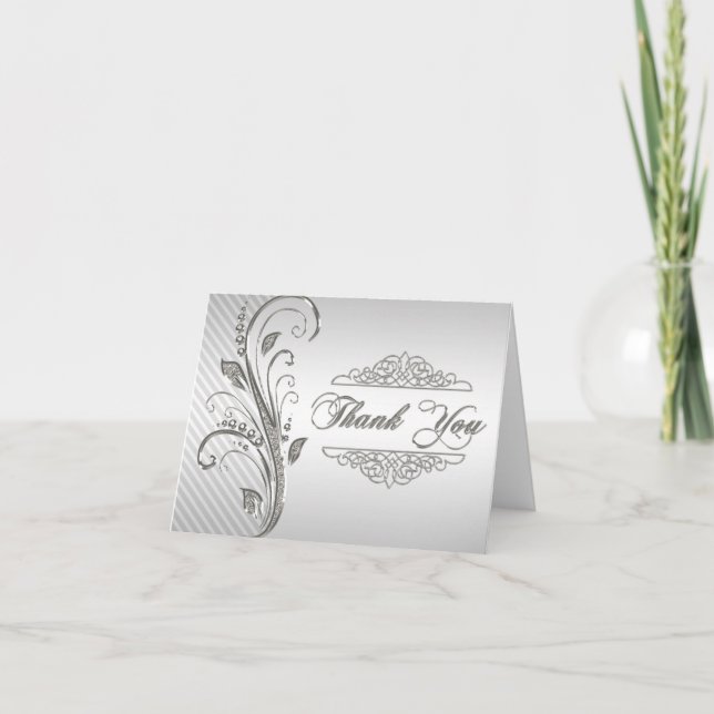 60th Wedding Anniversary Thank You Note Card (Front)
