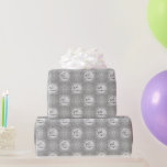 60th Wedding Anniversary Wrapping Paper<br><div class="desc">A Digitalbcon Images Design featuring a Platinum silver color theme with a variety of custom images, shapes, patterns, styles and fonts in this one-of-a-kind "Diamond Wedding Anniversary" Wrapping Paper. Your 60th Wedding Anniversary gift wrapped up in this elegant wrapping paper is sure to add extra meaning and your is sure...</div>