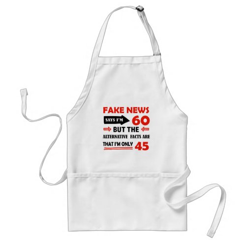 60th year old birthday gifts adult apron