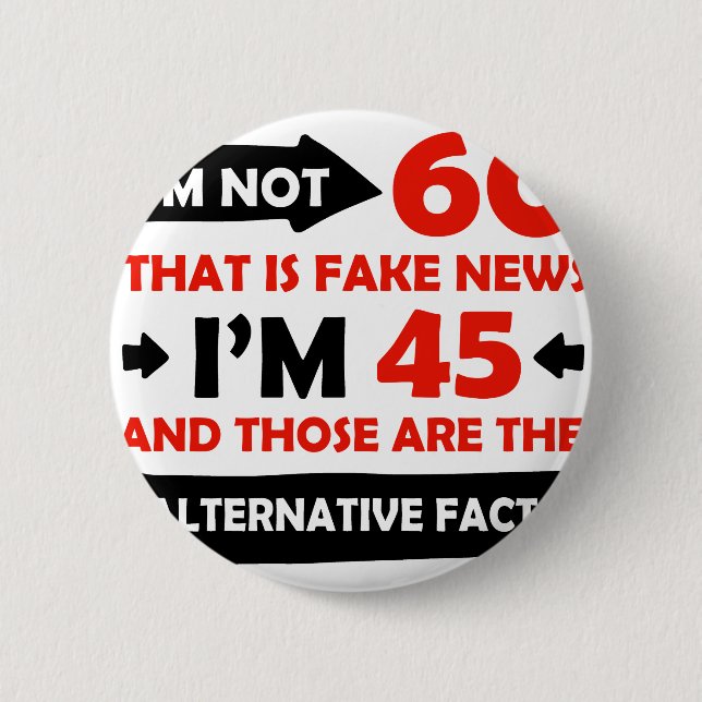 60th year old birthday gifts button (Front)