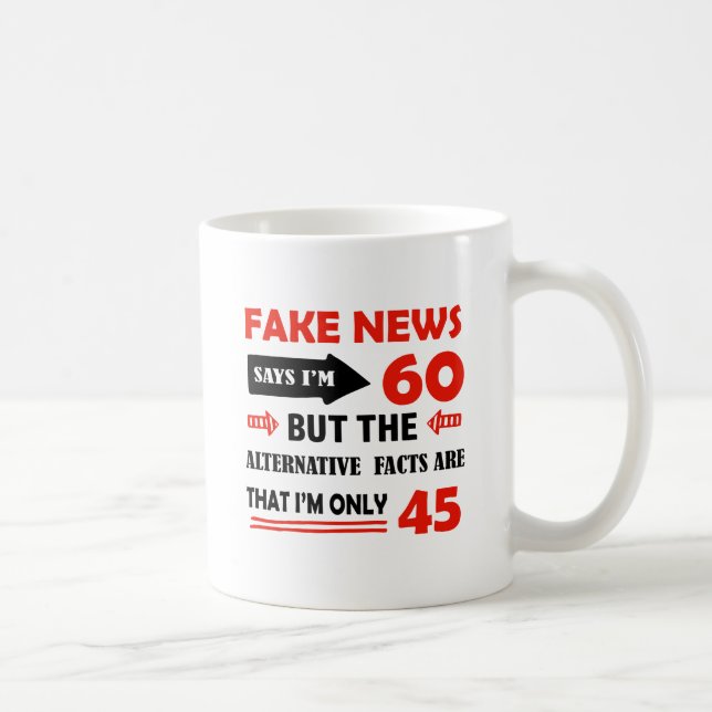 60th year old birthday gifts coffee mug (Right)